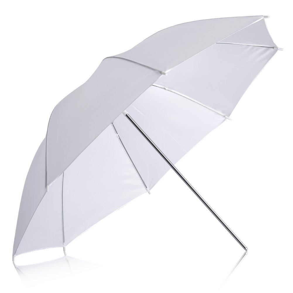Photography Umbrella Diffuser - Parapluie diffuseur de lumière blanc, portable,