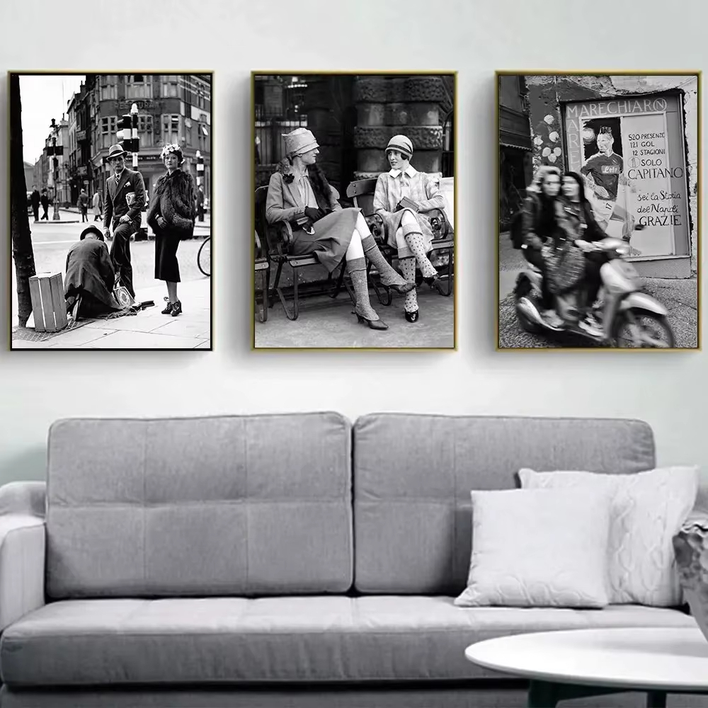 Photography Black And White - Impression photographique vintage noir et blanc,