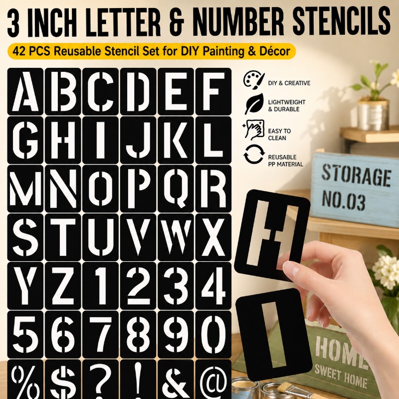 Photography Font - Fromthenon – Kit de pochoirs réutilisables