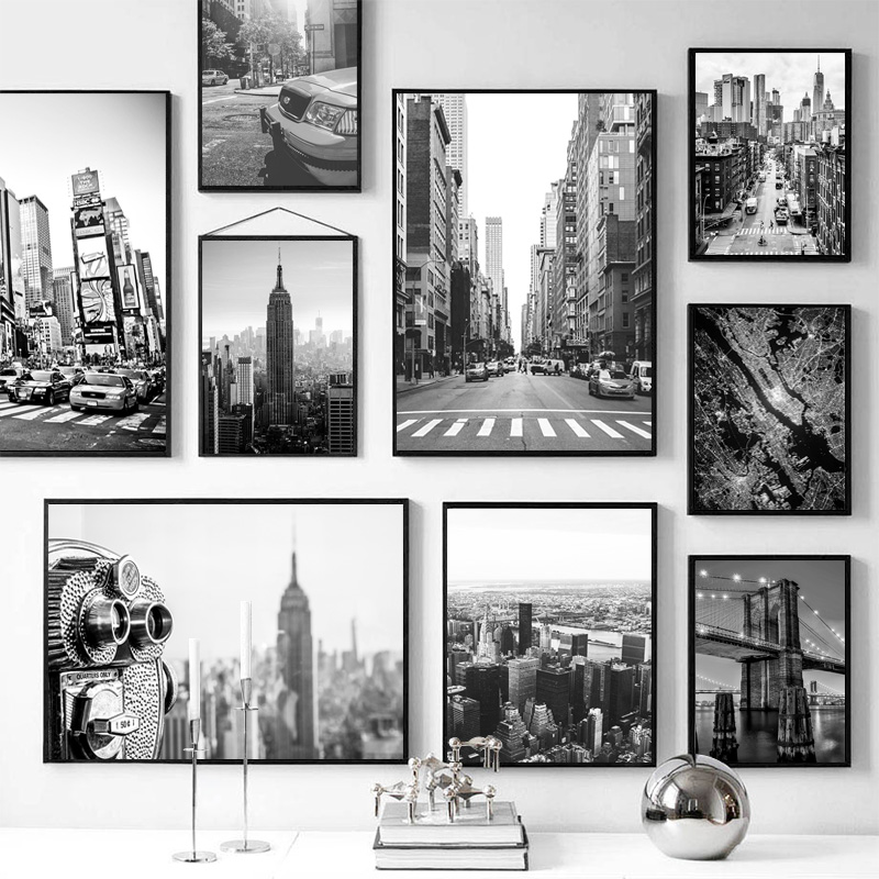 Photography Black And White - Peinture sur toile sans cadre, 1