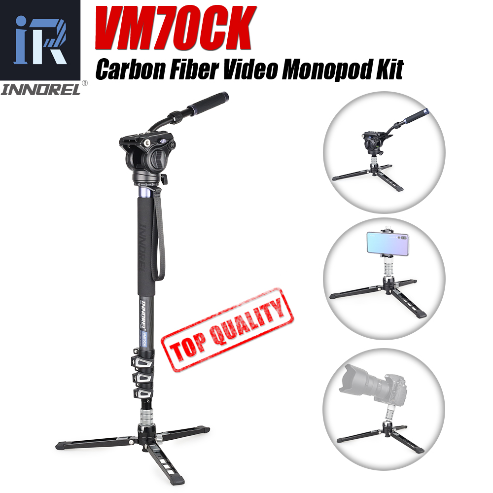 Camera Tripod Carbon - INNOREL-Monopode vidéo professionnel VM70CK, 10 couches