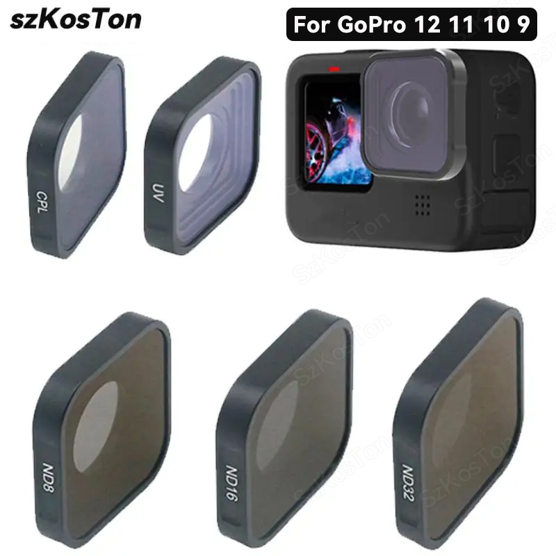 Gopro Action Camera Hero 12 Black - Filtre UV CPL ND8 ND16 ND32