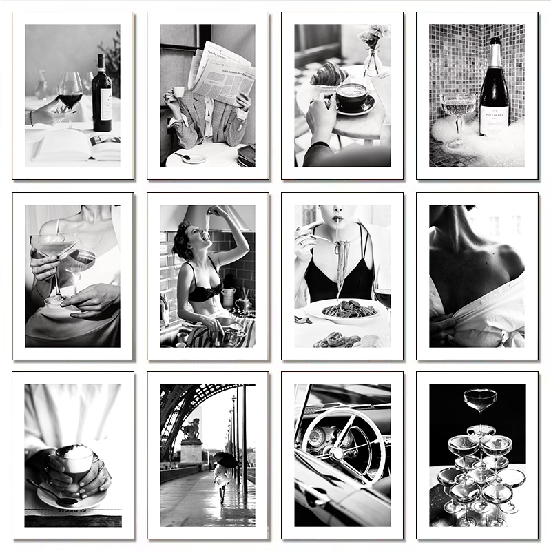 Photography Black And White - Affiches sur toile modernes de luxe,