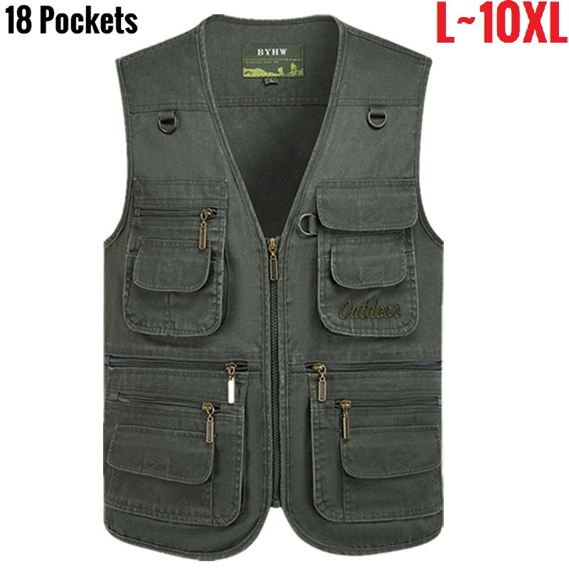 Photography Jacket - Gilet multi-poches pour hommes, veste sans
