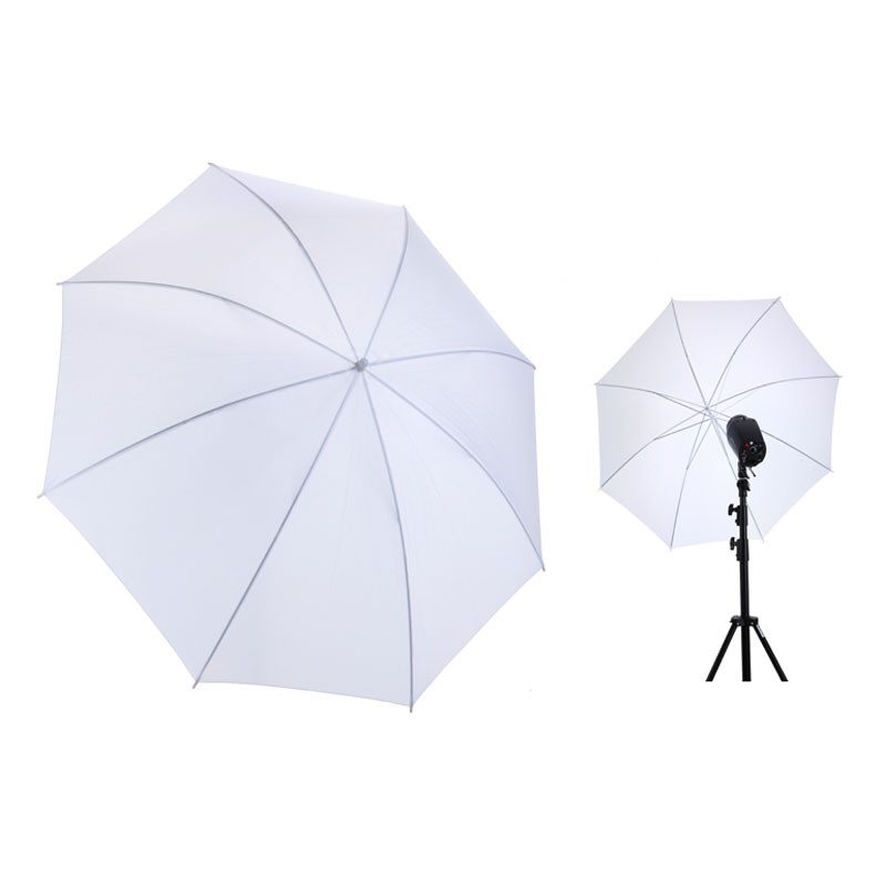 Photography Umbrella Diffuser - Parapluie blanc souple translucide, diffuseur de