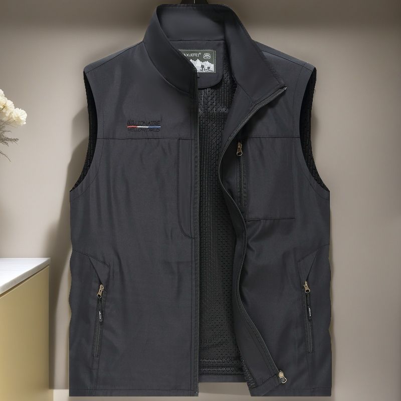 Photography Jacket - Gilet multi-poches pour homme, doublure en