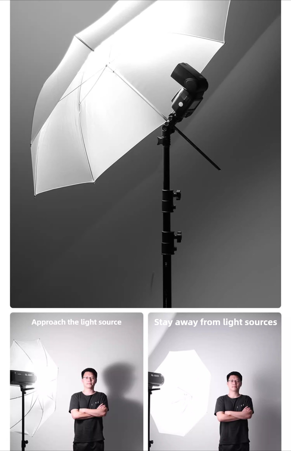 Photography Umbrella Diffuser - Parapluie Réflecteur de Lumière Photo 33