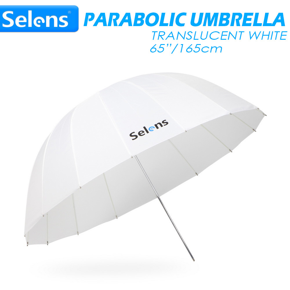 Photography Umbrella Diffuser - Selens – parapluie blanc translucide parabolique,