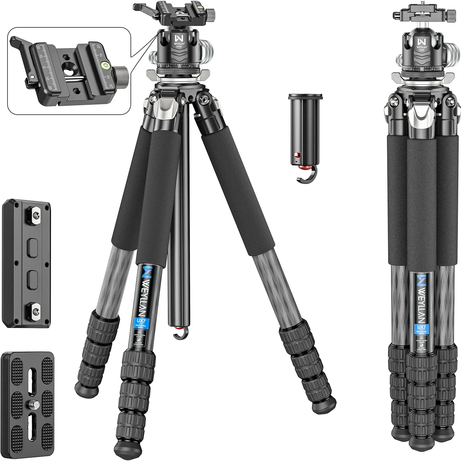 Camera Tripod Carbon - Trépied robuste en fibre de carbone