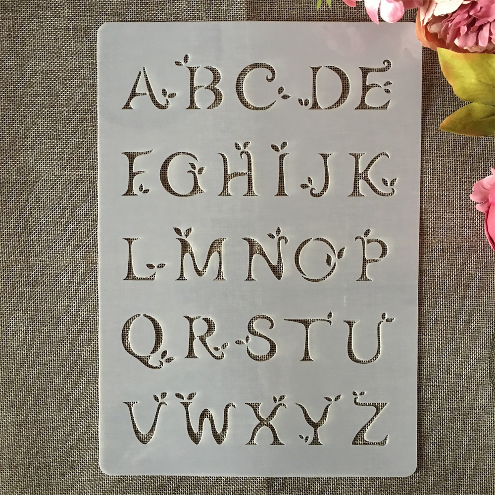 Photography Font - Pochoirs de superposition de lettres anglaises