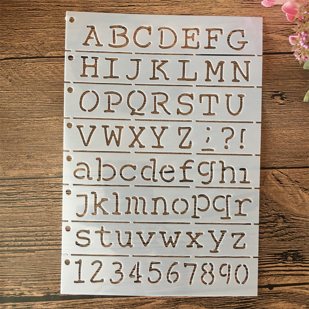 Pochoirs A5 pour lettres de l' - Photography Font avis et prix