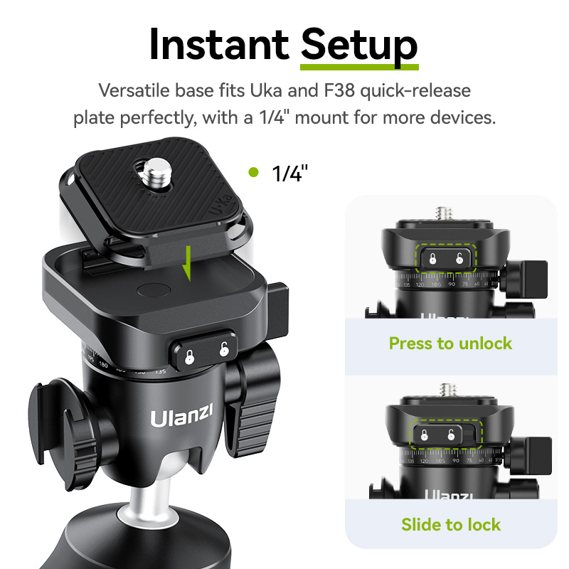 Ulanzi TT38 trépied à dégageme - Camera Tripod Carbon avis et prix