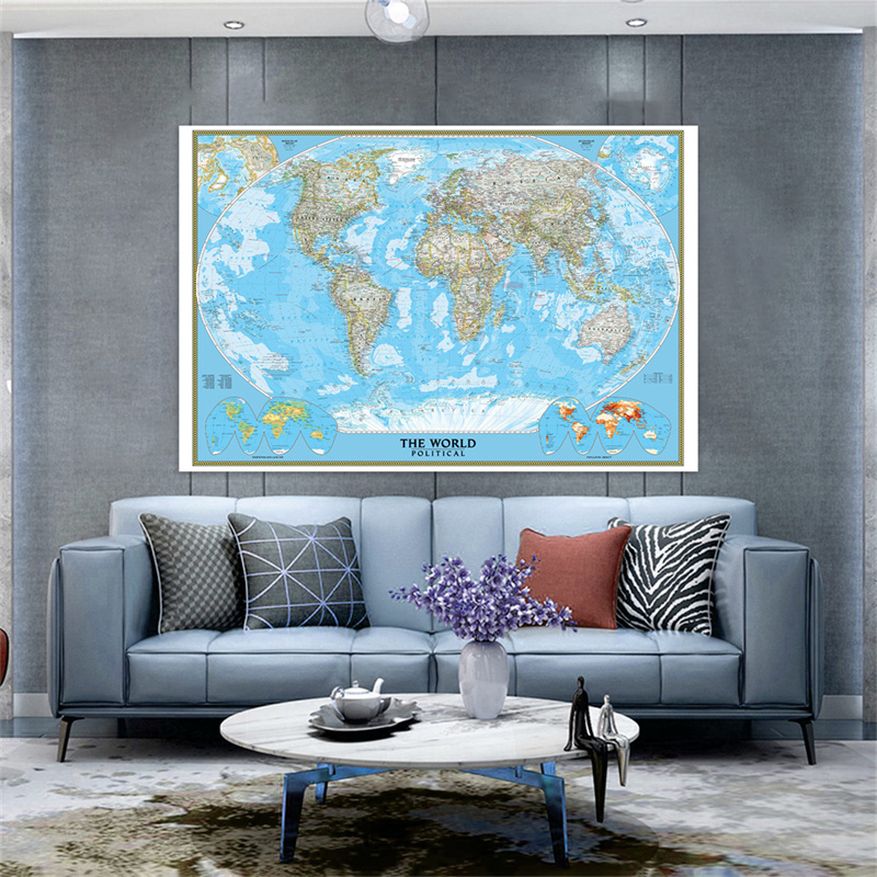 Affiche de la carte du monde e - Photography Mapped avis et prix