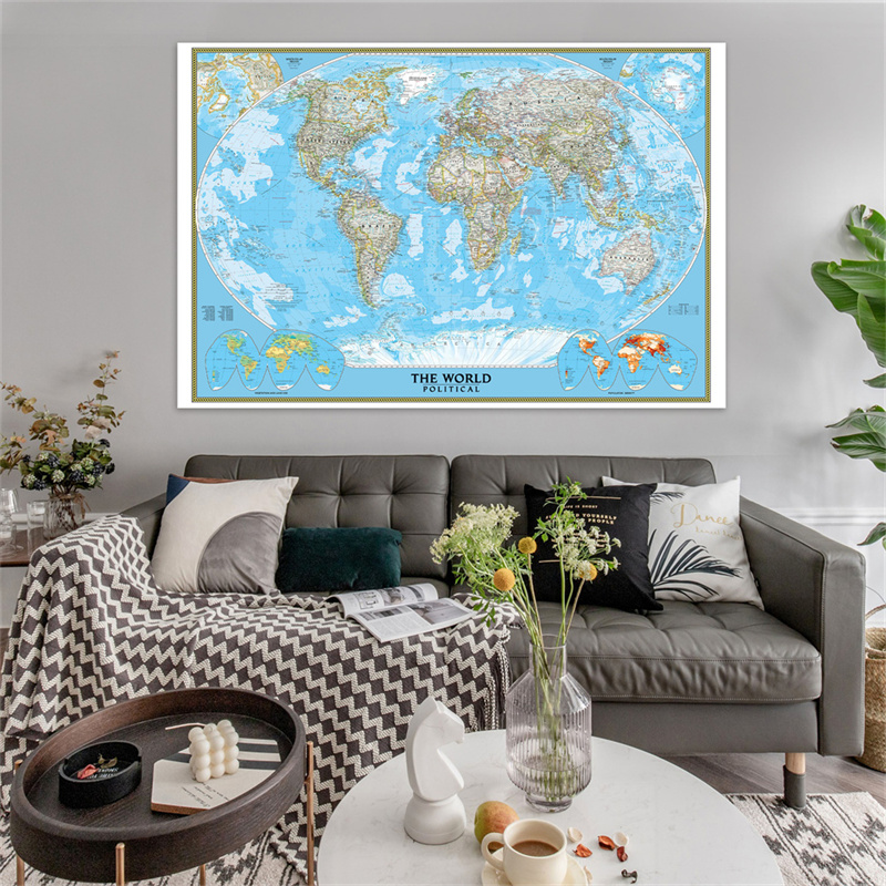 Affiche de la carte du monde e - Photography Mapped avis et prix