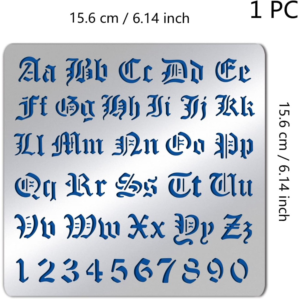 Pochoirs de lettres en métal m - Photography Font avis et prix