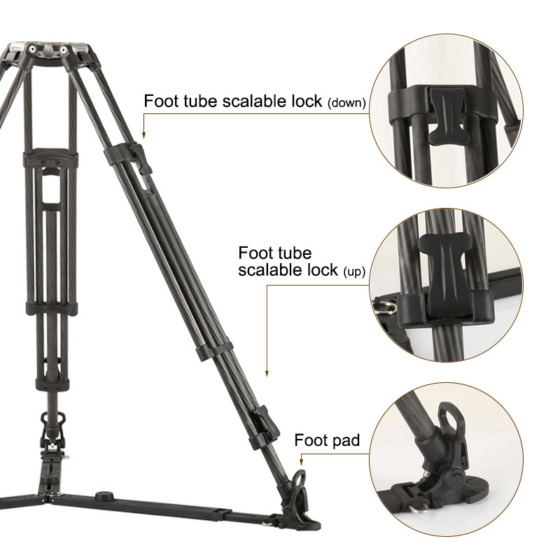 Trépied professionnel robuste  - Camera Tripod Carbon avis et prix