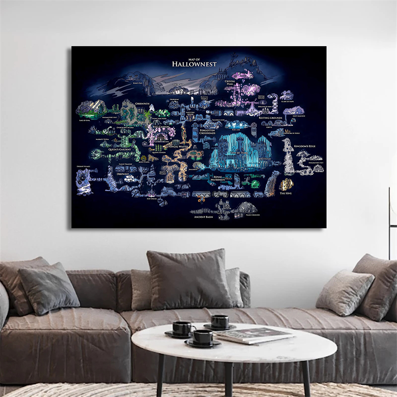 Affiche de jeu Hollow Knight,  - Photography Mapped avis et prix