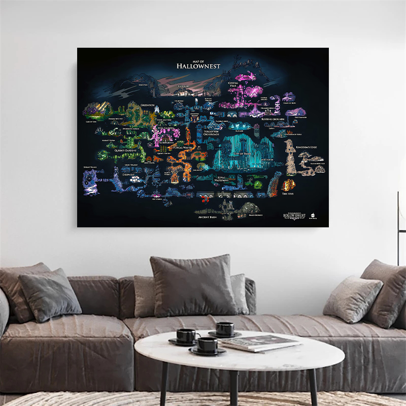 Affiche de jeu Hollow Knight,  - Photography Mapped avis et prix
