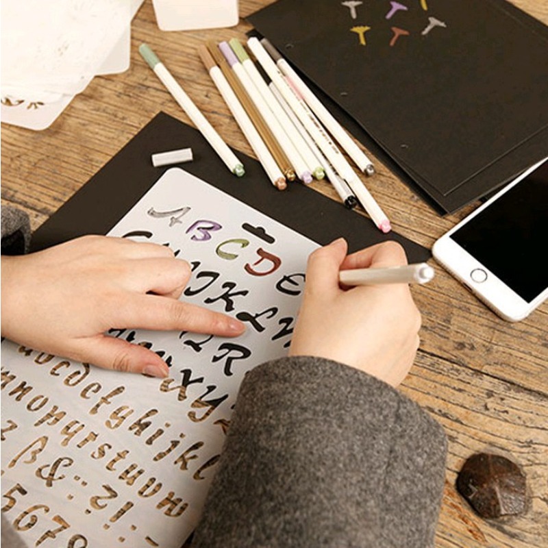 Pochoirs A4 avec lettres de l' - Photography Font avis et prix