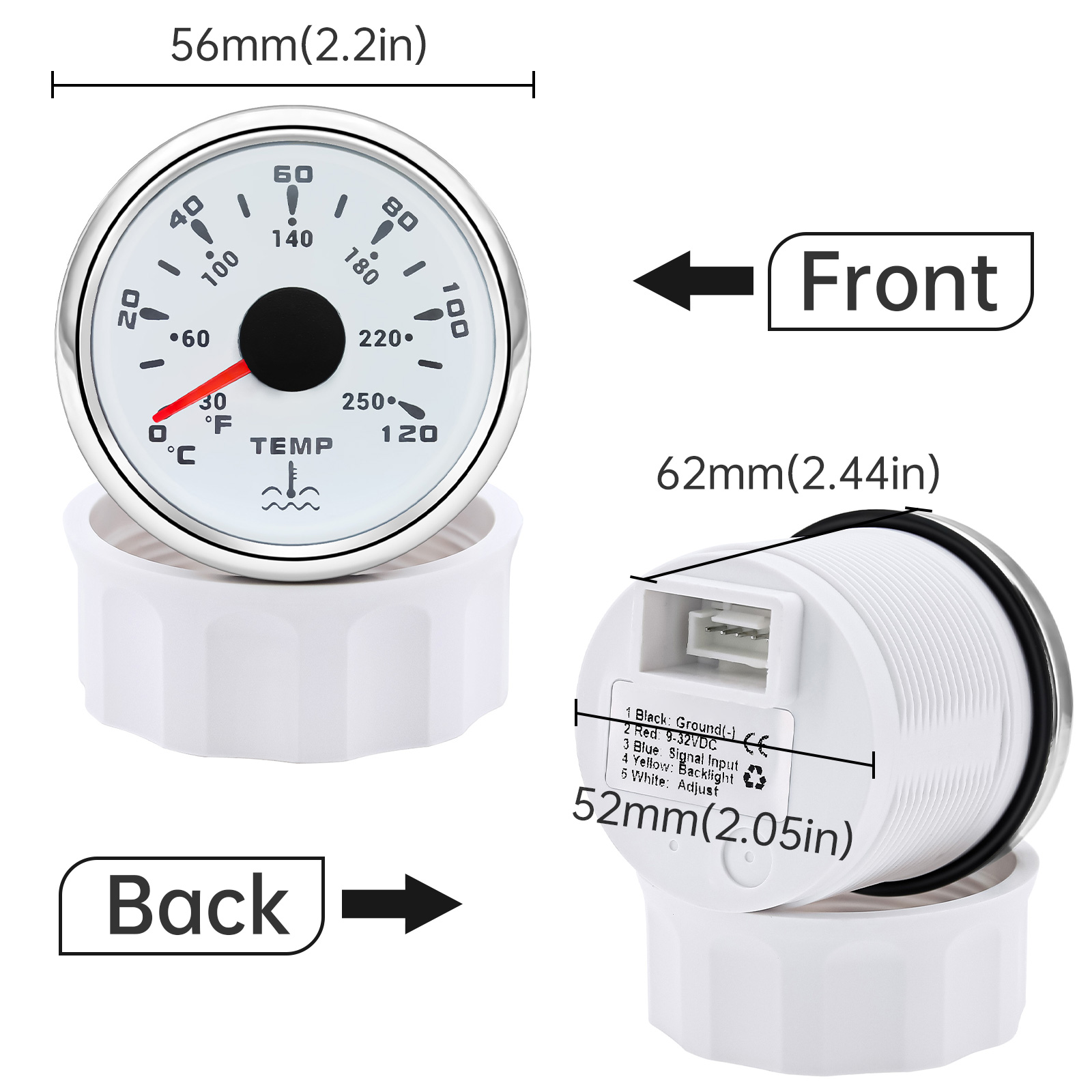 Jauge de température d'eau éta - Light Meter Incident avis et prix