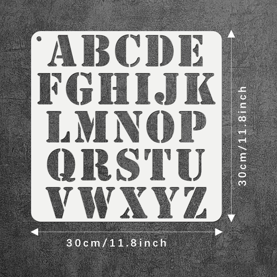 Pochoir de lettres majuscules  - Photography Font avis et prix