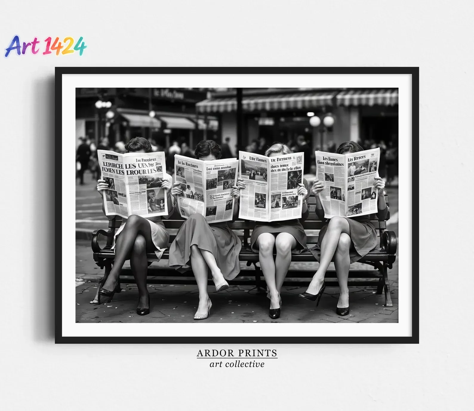 Impression de femmes lisant un - Photography Black And White avis et prix